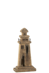 Vuurtoren Paulownia Ht D Nat S (11X6X22,3Cm) - (40335)
